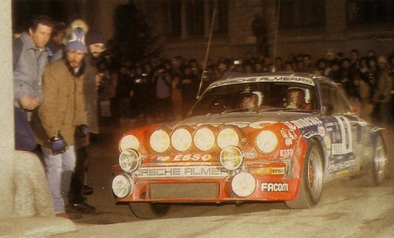 Jean-Luc Thérier - Michel Vial
50º Rallye Automobile de Monte-Carlo 1982. Porsche 911 SC (9262 SC 34). Clasificado 3º.
Esso

Del 16 al 22 de Enero, Monte Carlo.
Superficie: asfalto - nieve.

El Rally tenia un total de 4082.71 km de los que 747.81 km divididos en 32 tramos eran especiales, (2 de ellas fueron canceladas SS7 Trigance - Chateauvieux 1 de 28,53 Km y SS15 St Jean en Royans - La Chapelle en Vercors de 38,67 Km).

Se inscribieron 306 equipos, tomaron la salida 299, finalizaron 140.@
Palabras clave: Porsche;SC;Montecarlo;1982