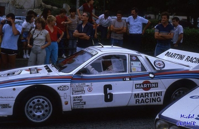 Jean-Louis Clarr - Giovanni Bernacchini
41º Tour de France Automobile 1982. Lancia Rally 037 (TO Y09062). Clasificado 3º.

Del 17 al 22 de Septiembre, Paris, Nice.
Superficie: asfalto - tierra.

La prueba tenia un total de 603.00 km cronometrados divididos en 5 etapas y 29 tramos especiales.

Tomaron la salida 84 equipos, finalizaron 38.

(Foto agradecimientos a Jean-Louis Clarr en Facebook)
@
Palabras clave: ;Giovanni_Bernacchini;Lancia;Grupo_B;Tour_France_Automobile;1982;Parque_Cerrado
