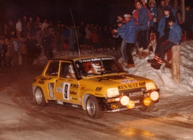 Bruno Saby - Francoise Sappey
50º Rallye Automobile de Monte-Carlo 1982. Renault 5 Turbo (6480 VM 38). Clasificado 5º.
Garage Galtier

Del 16 al 22 de Enero, Monte Carlo.
Superficie: asfalto - nieve.

El Rally tenia un total de 4082.71 km de los que 747.81 km divididos en 32 tramos eran especiales, (2 de ellas fueron canceladas SS7 Trigance - Chateauvieux 1 de 28,53 Km y SS15 St Jean en Royans - La Chapelle en Vercors de 38,67 Km).

Se inscribieron 306 equipos, tomaron la salida 299, finalizaron 140.@
Palabras clave: Renault;Turbo;Montecarlo;1982