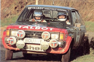 Stig Blomqvist - Bjorn Cederberg
31º Lombard RAC Rally 1982. Talbot Lotus Sunbeam (BDU 111Y). Clasificado 8º.

Del 21 al 25 de Noviembre, York, Inglaterra.
Superficie: asfalto - tierra.

El Rally tenia un total de 2970.00 km de los que 711.73 km divididos en 69 tramos eran especiales, (una de ellas fue cancelada SS46 Yair de 8.53 Km).

Se inscribieron 161 equipos, tomaron la salida 146, finalizaron 63.@
Palabras clave: Stig_Blomqvist;Talbot;Sunbeam;Lotus;Gran_Bretaña;1982;RAC_Rally