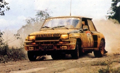 Jean Ragnotti - Jean-Marc Andrié
14º Rallye Côte d'Ivoire 1982. Renault 5 Turbo (80 VS 91). Abandonó por accidente.
Renault Sport Elf

Del 27 de Octubre al 1 de Noviembre, Abidjan, Costa d'Ivori, África.
Superficie: tierra.

El Rally tenia un total de 4995 con 54 controles horarios.

Tomaron la salida 56 equipos, finalizaron 6.@
Palabras clave: Renault;Turbo;Costa_Marfil;1982;Grupo_B