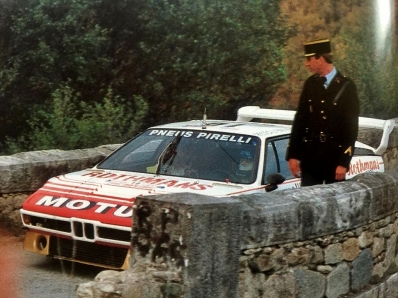 Bernard Darniche - Alain Mahé
26º Tour de Corse - Rallye de France 1982. BMW M1 (4888 PM 78). Abandonó por pérdida de aceite en SS10 Ponte Rosso - Borgo de 42.60 Km.

Del 6 al 8 de Mayo, Ajaccio, Córcega, Francia.
Superficie: asfalto.

El Rally tenia un total de 1616.70 km de los que 1176.10 km divididos en 27 tramos eran especiales.

Se inscribieron 181 equipos, tomaron la salida 177, finalizaron 47.@

Palabras clave: ;BMW;Grupo_B;Corse;Corcega;1982;M1