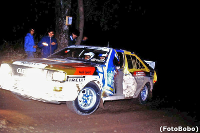 Harald Demuth - Arwed Fischer
24º Rally de Sanremo 1982. Audi Quattro (IN-ND 37). Abandonó por motor en SS50 Ronde de 46.55 Km.
Audi Sport

Del 3 al 9 de Octubre, Sanremo, Imperia, Liguria, Italia.
Superficie: asfalto - tierra.

El Rally tenia un total de 2663.00 km de los que 735.44 km divididos en 56 tramos eran especiales.

Tomaron la salida 90 equipos, finalizaron 27.

Foto de Alberto Anam
@
Palabras clave: Audi;Quattro;Sanremo;1982