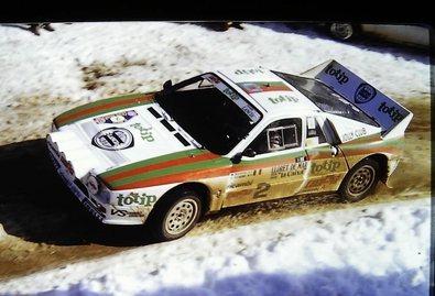 Massimo "Miki" Biasion - Tiziano Siviero
31º Rally Costa Brava 1983. Lancia Rally 037 (TO Y63863). Clasificado 1º.
Jolly Club

Del 18 al 20 de Febrero, Lloret de Mar, Girona, Catalunya, España.
Superficie: asfalto - tierra.

El Rally tení­a un total de 1356.5 km de los que 519.10 km divididos en 44 tramos eran especiales.

Tomaron la salida 68 equipos, finalizaron 20.

© Vicenc Llenas Pinsach
@
Palabras clave: ;Lancia;Rally;Grupo_B;Costa_Brava;1983;Nieve