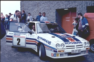 Henri Toivonen - Fred Gallagher
21º Rothmans Manx International Rally 1983. Opel Manta 400 (GG-CT 361). Clasificado 1º.
Rothmans Opel Rally Team

Del 14 al 17 de Septiembre, Douglas, Isla de Man.
Superficie: asfalto.

El Rally constaba de 49 tramos cronometrados (5 de ellos fueron cancelados, SS22 Eairy, SS24 St. Aarvey, SS25 Cronk, SS26 Lhen y SS27 Druidale).
Desconocemos los kilómetros tanto cronometrados como totales de la prueba.

Tomaron la salida 120 equipos, finalizaron 48.@
Palabras clave: Opel;Manta;Manx;Grupo_B;1983
