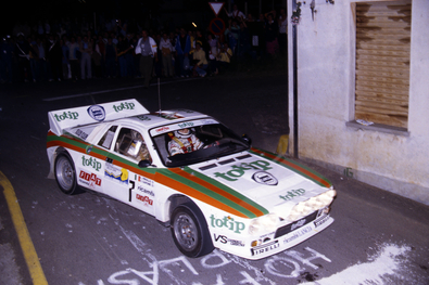 Carlo Capone - Luigi Pirollo
11º Rally Internazionale della Lana 1983. Lancia Rally 037 (TO Y70772). Clasificado 1º.
Jolly Club

Celebrado del 3 de Junio al 5 de Junio (Biella)
Superficie: asfalto - tierra.

Constaba de 503.00 km cronometrados.

Se inscribieron 149 equipos, finalizaron 53.@
Palabras clave: Carlo_Capone;Lancia;Rally;Grupo_B;Lana;1983