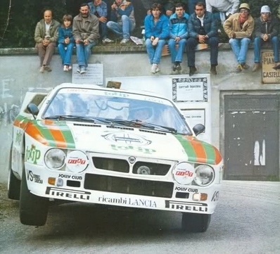 Massimo (Miki) Biasion - Tiziano Siviero
13º Rally 4 Regioni 1983. Lancia Rally 037 (TO Y63863). Clasificado 1º.
Jolly Club Totip

Del 12 al 14 de Mayo, Salice Terme, Lombardia, Italia.
Superficie: asfalto.

El Rally constaba de dos etapas y 26 tramos cronometrados.

Tomaron la salida 79 eqyuipos, finalizaron 35.@
Palabras clave: ;Lancia;Rally;Grupo_B;Rally_4Regioni;1983