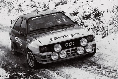 26º Boucles de Spa - Monopole 1983
Tests
Marc Duez - Willy Lux. Audi Quattro A1. Clasificado 1º.

Del 4 al 6 de Febrero, Spa, Lieja, Belgica.
Superficie: asfalto.

El Rally tenia un total de 545.00 km cronometrados.
Desconocemos en cuantos tramos especiales se dividían.

Tomaron la salida 90 equipos, finalizaron 23.@


Palabras clave: ;Audi;Quattro;Grupo_B;Boucles_Spa;Belgica;1983