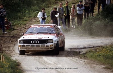 Marc Duez - Willy Lux
12º Lotto Haspengouwrally 1983. Audi Quattro A1 (N-RD 400). Clasificado 1º.

Del 13 al 15 de Mayo, Landen, Belgica.
Superficie: asfalto - tierra.

El Rally tenía un total de 413.94 km cronometrados divididos en 33 especiales (una de ellas fue cancelada) y 3 etapas.

Tomaron la salida 123 equipos, finalizaron 52.@
Palabras clave: ;Audi;Quattro;Haespengouwrally;1983;Grupo_B