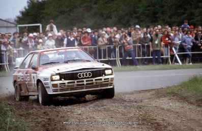 Marc Duez - Willy Lux
12º Lotto Haspengouwrally 1983. Audi Quattro A1 (N-RD 400). Clasificado 1º.

Del 13 al 15 de Mayo, Landen, Belgica.
Superficie: asfalto - tierra.

El Rally tenía un total de 413.94 km cronometrados divididos en 33 especiales (una de ellas fue cancelada) y 3 etapas.

Tomaron la salida 123 equipos, finalizaron 52.@
Palabras clave: ;Audi;Quattro;Haespengouwrally;1983;Grupo_B