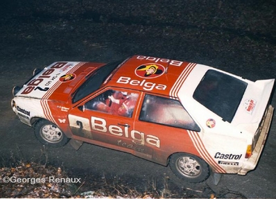 Marc Duez - Willy Lux
26º Boucles de Spa - Monopole 1983. Audi Quattro A1 (IN-ND 37). Clasificado 1º.
Autostal Duindistel

Del 4 al 6 de Febrero, Spa, Lieja, Belgica.
Superficie: asfalto.

El Rally tenia un total de 545.00 km cronometrados.
Desconocemos en cuantos tramos especiales se dividían.

Tomaron la salida 90 equipos, finalizaron 23.

© Georges Renaux
@
Palabras clave: Audi;Quattro;Grupo_B;Boucles_Spa;Belgica;1983