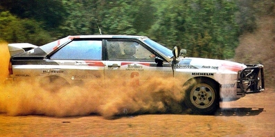 Hannu Mikkola - Arne Hertz
31º Marlboro Safari Rally 1983. Audi Quattro A1 (IN-YC 17). Clasificado 2º.

Del 30 de Marzo al 4 de Abril, Nairobi, Kenya, África.
Superficie: tierra.

El Rally tenia un total de 5035 km en los que 1620.95 km se encontraban 26 controles horarios.

Tomaron la salida 78 equipos, finalizaron 22.@
Palabras clave: ;Audi;Quattro;Grupo_B;Safari;1983