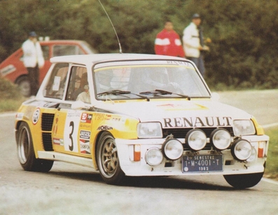 Genito Ortiz - Ramon Mi­nguez
19º Rally Catalunya 1983. Renault 5 Turbo (1-M-4001-T). Clasificado 2º.

Del 21 al 23 de Octubre, Catalunya, España.
Superficie: asfalto.

El Rally tenia un total de 356.90 km cronometrados, desconocemos en cuantos tramos especiales se dividian.

Tomaron la salida 97 equipos, finalizaron 54.@
Palabras clave: Genito_Ortiz;Renault;Turbo;Grupo_B;Catalunya;1983