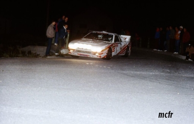 Bernard Darniche - Alain Mahé
42º Tour de France Automobile 1983. Lancia Rally 037 (TO-Y75887). Clasificado 3º.
Eminence Racing Team

Del 19 al 23 Septiembre, Paris, Nice, Francia.
Superficie: asfalto.

El Rally tenia un total de 2800.00 km de los que 630.00 km divididos en 3 etapas y 32 tramos eran especiales (uno de ellos fue cancelado SS27 Col du Noyer).

Tomaron la salida 84 equipos, finalizaron 37.@
Palabras clave: Lancia;Rally;Grupo_B;Tour_France_Automobile;1983