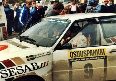 Per Eklund - Ragnar Spjuth
33º 1000 Lakes Rally 1983. Audi Quattro A2 (IN-NN 17). Clasificado 4º.

Del 26 al 28 de Agosto, Jyväskylä, Finlandia.
Superficie: tierra.

El Rally tenia un total de 1461.00 km de los que 472.63 km divididos en 50 tramos, eran especiales.

Se inscribieron 180 equipos, tomaron la salida 174, finalizaron 71.@
Palabras clave: ;Audi;Quattro;Finlandia;Grupo_B;1983