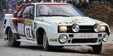 Juha Kankkunen - Staffan Pettersson
33º 1000 Lakes Rally 1983. Toyota Celica Twincam Turbo (A-2160). Clasificado 6º.
Toyota Team Europe

Del 26 al 28 de Agosto, Jyväskylä, Finlandia.
Superficie: tierra.

El Rally tenia un total de 1461.00 km de los que 472.63 km divididos en 50 tramos, eran especiales.

Se inscribieron 180 equipos, tomaron la salida 174, finalizaron 71.@
Palabras clave: ;Toyota;Celica;Grupo_B;Finlandia;1983;TCT