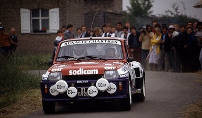 Philippe Touren - Jean-Bernard Vieu
19º Ypres 24 Hours Rally 1983. Renault 5 Turbo Tour de Corse (21 QV 28). Clasificado 6º.

Del 24 al 26 de Junio, Ypres, Bélgica.
Superficie: asfalto.

El Rally tenía 512.00 km cronometrados divididos en dos etapas y 53 tramos especiales.

Tomaron la salida 176 equipos, finalizaron 77.@
Palabras clave: Renault;turbo;Grupo_B;Ypres;1983