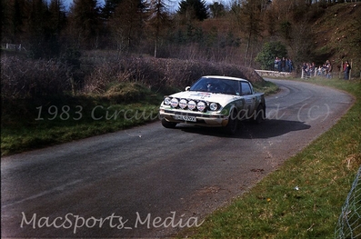 Chris Lord - Ron Varley
44º Rothmans Circuit of Ireland Rally 1983. Mazda RX-7 -SA22C- (UKL 970X). Clasificado 6º.
Mazda Cars UK

Del 1 al 5 de Abril, Belfast, Irlanda del Norte.

El Rally tenia un total de 864.82 Km cronometrados divididos en 5 etapas y 54 tramos eran especiales (2 de ellos fueron cancelados SS34 Glen Ellen de 13.26 km y SS41 Ballybuck de 17.28km).

Tomaron la salida 105 equipos, finalizaron 34.@
Palabras clave: Circuit_Ireland;Irlanda;1983