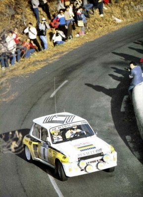 Jean Ragnotti - Jean-Marc Andrié
51º Rallye Automobile de Monte-Carlo 1983. Renault 5 Turbo 