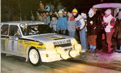 Jean Ragnotti - Jean-Marc Andrié
51º Rallye Automobile de Monte-Carlo 1983. Renault 5 Turbo 