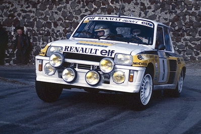 Jean Ragnotti - Jean-Marc Andrié
51º Rallye Automobile de Monte-Carlo 1983. Renault 5 Turbo 