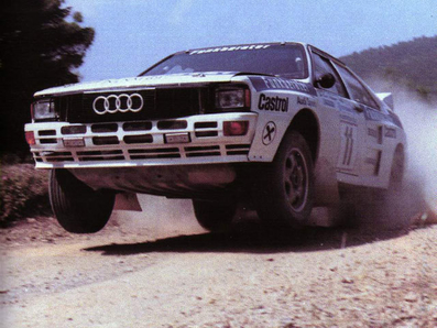 Franz Wittmann sen. - Kurt Nestinger
30º Rothmans Acropolis Rally 1983. Audi Quattro A1. Clasificado 7º.

Del 30 de Mayo al 2 de Junio, Atenas, Grecia.
Superficie: tierra.

El Rally tenia un total de 2264 km de los que 843.30 km divididos en 45 tramos eran especiales, (uno de ellos fue cancelado SS22 Tsouka de 6.57 km).

Tomaron la salida 120 equipos, finalizaron 36.@
Palabras clave: Audi;Quattro;Grupo_B;Acropolis;Grecia;1983;