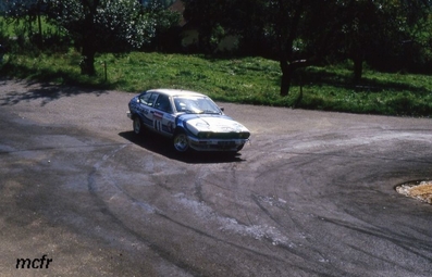 Christian Rigollet - Michel Bathelot
42º Tour de France Automobile 1983. Alfa Romeo Alfetta GTV6 (7058 RM 01). Clasificado 8º.

Del 19 al 23 Septiembre, Paris, Nice, Francia.
Superficie: asfalto.

El Rally tenia un total de 2800.00 km de los que 630.00 km divididos en 3 etapas y 32 tramos eran especiales (uno de ellos fue cancelado SS27 Col du Noyer).

Tomaron la salida 84 equipos, finalizaron 37.@

Palabras clave: Alfa;Romeo;Tour_France_Automobile;1983