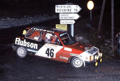 René Defour - Charley Pasquier
18º Rallye International d'Antibes 1983. Talbot Samba Rallye. Clasificado 11º.

Del 13 al 15 de Octubre, Antibes, Alpes Marítimos, Provenza-Alpes-Costa Azul, Francia.
Superficie: asfalto.

El Rallye tenia un total de 513.00 km cronometrados.
Desconocemos en cuantos tramos especiales se dividian.

Tomaron la salida 153 equipos, finalizaron 69.@
Palabras clave: Talbot;Samba;Rallye;Grupo_B;Antibes;1983