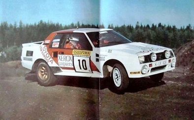 Bjorn Waldegard - Hans Thorszelius
33º 1000 Lakes Rally 1983. Toyota Celica Twincam Turbo -TCT- (K-LR 626).  Clasificado 12º.

Del 26 al 28 de Agosto, Jyväskylä, Finlandia.
Superficie: tierra.

El Rally tenia un total de 1461.00 km de los que 472.63 km divididos en 50 tramos, eran especiales.

Se inscribieron 180 equipos, tomaron la salida 174, finalizaron 71.@
Palabras clave: ;Toyota;Celica;TCT;Grupo_B;Finlandia;1983