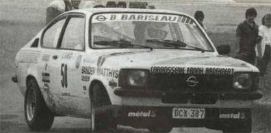 Bernard Munster - S. Van Laeken
19º Ypres 24 Horas Rally 1983. Opel Kadett GT/E (DCX-387). Clasificado 19º.
Autostal Duindistel

Del 24 al 26 de Junio, Ypres, Bélgica.
Superficie: asfalto.

El Rally tenía 512.00 km cronometrados divididos en dos etapas y 53 tramos especiales.

Tomaron la salida 176 equipos, finalizaron 77.@
Palabras clave: Opel;Kadett;G/TE;Ypres;1983