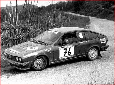 Carlo Ragazzoni - Steve
13º Rally 4 Regioni 1983. Alfa Romeo GTV6 (BO 878994). Clasificado 21º.
Bologna Corse

Del 12 al 14 de Mayo, Salice Terme, Lombardia, Italia.
Superficie: asfalto.

El Rally constaba de dos etapas y 26 tramos cronometrados.

Tomaron la salida 79 eqyuipos, finalizaron 35.@
Palabras clave: Alfa;Romeo;Rally_4Regioni;1983