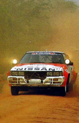 Chandrashekhar Mehta - Rob Combes
31º Marlboro Safari Rally 1983. Nissan 240RS. Abandonó por motor en el CH24.

Del 30 de Marzo al 4 de Abril, Nairobi, Kenya, África.
Superficie: tierra.

El Rally tenia un total de 5035 km en los que 1620.95 km se encontraban 26 controles horarios.

Tomaron la salida 78 equipos, finalizaron 22.@
Palabras clave: ;Nissan;Safari;Grupo_B;1983