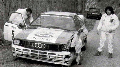 Michèle Mouton - Fabrizia Pons
51º Rallye Automobile de Monte-Carlo 1983. Audi Quattro A1 (IN-NM 82). Abandonó en SS11 Le Moulinon de 38.00 Km.

Del 22 al 28 de Enero, Monte-Carlo.
Superficie: asfalto - nieve.

RMC clasificó a todos los equipos que terminaron el 
