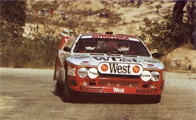 Carlo Capone - Sergio Cresto
32º Rally RACE - Costa Blanca 1984. Lancia Rally 037 (TO W67782). Clasificado 1º.
West Rally Team

Del 17 al 19 de Marzo, Alicante, España.
Superficie: asfalto.

El Rally tenía un total de 398.61 km cronometrados.

Tomaron la salida 98 equipos, finalizaron 48.@
Palabras clave: Lancia;Rally;Grupo_B;Race;Costa_Blanca;1984