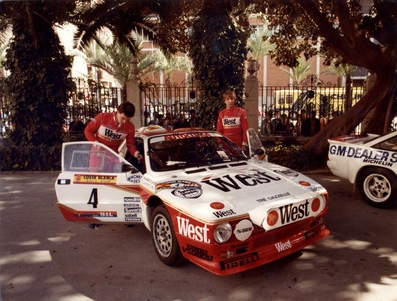 Carlo Capone - Sergio Cresto
32º Rally RACE - Costa Blanca 1984. Lancia Rally 037 (TO W67782). Clasificado 1º.
West Rally Team

Del 17 al 19 de Marzo, Alicante, España.
Superficie: asfalto.

El Rally tenía un total de 398.61 km cronometrados.

Tomaron la salida 98 equipos, finalizaron 48.@
Palabras clave: Lancia;Rally;Grupo_B;Race;Costa_Blanca;1984;Personajes