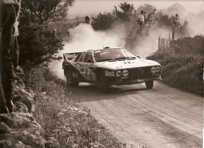 Carlo Capone - Sergio Cresto
7º Rally Costa Smeralda 1984. Lancia Rally 037 (TO W67782). Clasificado 2º.
West Rally Team

Del 26 al 29 de Abril, Porto Cervo, Costa Esmeralda, Cerdeña, Italia.
Superficie: tierra.

El Rally tenia 43 tramos especiales (uno de ellos fue cancelado).

Tomaron la salida 72 equipos, finalizaron 20.@
Palabras clave: Carlo_Capone;Sergio_Cresto;Lancia;Grupo_B;Costa_Smeralda;1984;Esmeralda