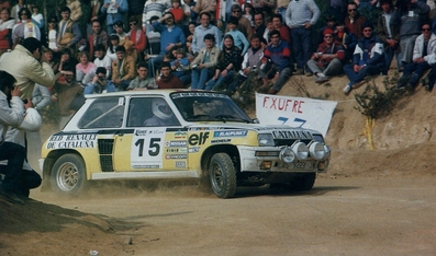 Josep Frigola - Carles Bou
32º Rally Costa Brava 1984. Renault 5 Turbo (S-9229-J).
Clasificado 3º.
Escuderí­a Baix Empordà

Del 17 al 19 de Febrero, Lloret de Mar, Girona, Catalunya, España.
Superficie: tierra - asfalto.

El Rally tení­a un total de 1366.41 km, de los que 527.15 km divididos en 46 tramos eran especiales.

Tomaron la salida 60 equipos, finalizaron 25.

© G. Arche.@
Palabras clave: Renault;Turbo;Grupo_B;Costa_Brava;1984