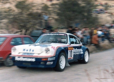 Benigno (Beny) Fernández - José Luis Salas
32º Rally RACE - Costa Blanca 1984. Porsche 911 SC RS. Clasificado 3º.
Rothmans Rally Team

Del 17 al 19 de Marzo, Alicante, España.
Superficie: asfalto.

El Rally tenía un total de 398.61 km cronometrados.

Tomaron la salida 98 equipos, finalizaron 48.@
Palabras clave: ;Porsche;Grupo_B;RACE;Costa_Blanca;1984