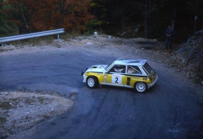 Jean Ragnotti - Pierre Thimonier
19º Rally Antibes 1984. Renault 5 Turbo TdC (1465 XD 91). Clasificado 4º.

Del 12 al 13 de Octubre, Antibes, Alpes Marítimos, Provença, Francia.
Superficie: asfalto.

Se inscribieron 118 equipos, finalizaron 45.
Palabras clave: ;Pierre_Thimonier;Renault;Turbo;Antibes;1984