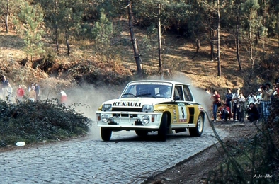 Jean Ragnotti - Pierre Thimonier
18º Rallye de Portugal - Vinho do Porto 1984. Renault 5 Turbo "Tour de Corse" (1465 XD 91). Clasificado 5º.

Del 6 al 10 de Marzo, Estoril, Portugal.
Superficie: asfalto - tierra.

El Rally tenia un total de 2400.00 km de los que 685.00 km divididos en 45 tramos eran especiales.

Tomaron la salida 70 equipos, finalizaron 20.@
Palabras clave: ;Pierre_Thimonier;Renault;Turbo;Grupo_B;Portugal;1984