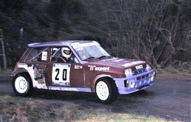 Philippe Touren - Albert Neyron
5º Rallye des Garrigues 1984. Renault 5 Turbo Tour de Corse. Clasificado 7º.

Del 30 al 31 de Marzo, Nîmes, Gard, Francia.
Superficie: asfalto.

El Rally tenia un total de 600 km de los que 366.10 km divididos en 18 tramos eran cronometrados.

Tomaron la salida 102 equipos, finalizaron 44.@
Palabras clave: ;Renault;Grupo_B;Garrigues;1984