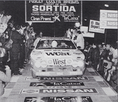 Carlo Capone - Sergio Cresto
32º Rally Costa Brava 1984. Lancia Rally 037 (TO W67782). Abandonó por accidente en SS28.
West Rally Team

Del 17 al 19 de Febrero, Lloret de Mar, Girona, Catalunya, España.
Superficie: tierra - asfalto.

El Rally tení­a un total de 1366.41 km, de los que 527.15 km divididos en 46 tramos eran especiales.

Tomaron la salida 60 equipos, finalizaron 25.@
Palabras clave: Carlo_Capone;Sergio_Cresto;Costa_Brava;Grupo_B;1984