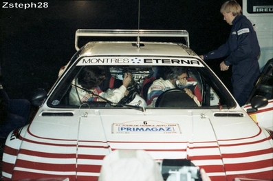 Bernard Béguin - Jean-Jacques Lenne
43º Tour de France Automobile 1984. BMW M1 (4102 QC 78). Abandonó por avería mecánica.

Del 24 al 28 de Septiembre, Paris, Nice, Francia.
Superficie: asfalto.

Tomaron la salida 96 equipos, finalizaron 55.@
Palabras clave: ;BMW;M1;Grupo_B;1984;Parque_Cerrado;Tour_France_Automobile;Francia