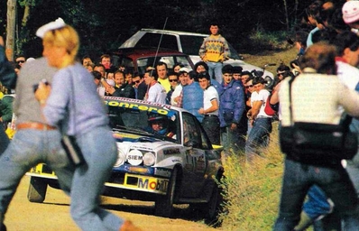 Dario Cerrato - Giuseppe Cerri
26º Rally Sanremo 1984. Opel Manta 400 (Roma 06277E). Abandonó por accidente en SS48 Passo Ghimbegna de 23.30 Km.
Conrero Squadra Corse

Del 30 de Septiembre al 5 de Octubre, Sanremo, Liguria, Imperia, Italia.
Superficie: asfalto -tierra.

El Rally tenia un total de 2546.29 km de los que 807.69 km divididos en 56 tramos eran especiales, (2 de ellas fueron canceladas SS7 Sante Luce de 12,30 km y SS26 Chiusdino 2 de 17,41 Km).

Se inscribieron 104 equipos, tomaron la salida 100, finalizaron 35.@
Palabras clave: ;Opel;Manta;Grupo_B;Sanremo;1984