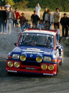Jean Ragnotti - Pierre Thimonier
44º Tour de France Automobile 1985. Renault 5 Maxi Turbo (9489 YB 91). Clasificado 1º.
Renault Elf Philips

Del 21 al 24 de Octubre, Paris - Niza, Francia.
Superficie: asfalto.

Tomaron la salida 72 equipos, finalizaron 34.@
Palabras clave: Renault;Maxiturbo;Francia;Grupo_B;1985