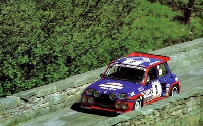 Jean Ragnotti - Pierre Thimonier
29º Tour de Corse - Rallye de France 1985. Renault 5 Maxiturbo (9489 YB 91). Clasificado 1º.

Del 2 al 4 de Mayo, Ajaccio, Córcega, Francia.
Superficie: asfalto.

El Rally tenia un total de 1603.00 km de los que 1122.25 km divididos en 30 tramos eran especiales (1 de ellos fue cancelado, SS5 Sartene - Zonza de 44.23 km, por el fatal accidente de Attilio Bettega en el tramo anterior, SS4 Zerubia - Santa Giulia de 30.60 km).

Tomaron la salida 139 equipos, finalizaron 45.@
Palabras clave: ;Renault;Maxiturbo;Grupo_B;Corse;Corcega;1985