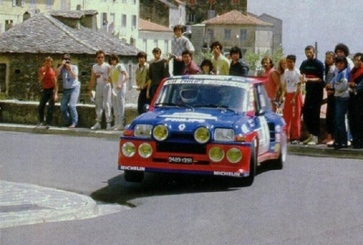 Jean Ragnotti - Pierre Thimonier
29º Tour de Corse - Rallye de France 1985. Renault 5 Maxiturbo (9489 YB 91). Clasificado 1º.
Renault Elf Philips

Del 2 al 4 de Mayo, Ajaccio, Córcega, Francia.
Superficie: asfalto.

El Rally tenia un total de 1603.00 km de los que 1122.25 km divididos en 30 tramos eran especiales (1 de ellos fue cancelado, SS5 Sartene - Zonza de 44.23 km, por el fatal accidente de Attilio Bettega en el tramo anterior, SS4 Zerubia - Santa Giulia de 30.60 km).

Tomaron la salida 139 equipos, finalizaron 45.@
Palabras clave: Pierre_Thimonier;Renault;Maxiturbo;Grupo_B;Còrcega;1985;Corse