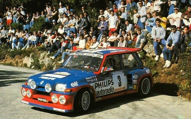 Jean Ragnotti - Pierre Thimonier
29º Tour de Corse - Rallye de France 1985. Renault 5 Maxiturbo (9489 YB 91). Clasificado 1º.

Del 2 al 4 de Mayo, Ajaccio, Córcega, Francia.
Superficie: asfalto.

El Rally tenia un total de 1603.00 km de los que 1122.25 km divididos en 30 tramos eran especiales (1 de ellos fue cancelado, SS5 Sartene - Zonza de 44.23 km, por el fatal accidente de Attilio Bettega en el tramo anterior, SS4 Zerubia - Santa Giulia de 30.60 km).

Tomaron la salida 139 equipos, finalizaron 45.@
Palabras clave: ;Renault;Grupo_B;Corcega;1985;Corse;Maxiturbo