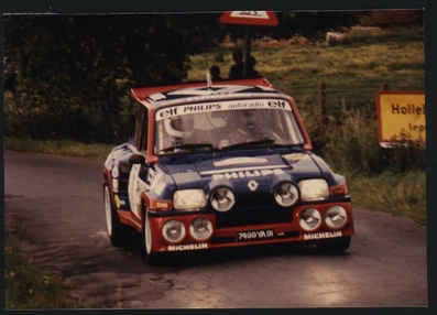 Jean Ragnotti - Pierre Thimonier
21º 24 Heures d'Ypres 1985. Renult 5 Maxiturbo (7499 YA 91). Clasificado 1º.
Renault Elf Philips

Del 28 al 30 de Junio, Ypres, Bélgica.
Superficie: asfalto con 524.00 km cronometrados.

Tomaron la salida 148 equipos, finalizaron 73.@
Palabras clave: Renault;Maxiturbo;Ypres;1985;Grupo_B