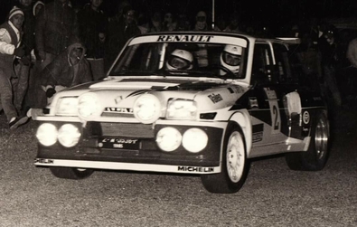 Carlos Sainz Cenamor - Antonio Boto
2º Rally Valeo 1985. Renault 5 Maxiturbo (2-M-3536-P). Clasificado 3º.

Del 16 al 17 de Noviembre, Madrid, España.
Superficie: asfalto.

El Rally constaba de 2 etapas con un total de 229.70 km cronometrados divididos en 19 tramos.

Tomaron la salida un mínimo de 77 equipos, finalizaron 43.@
Palabras clave: ;Renault;Maxiturbo;Shalymar;Valeo;Madrid;1985;Grupo_B